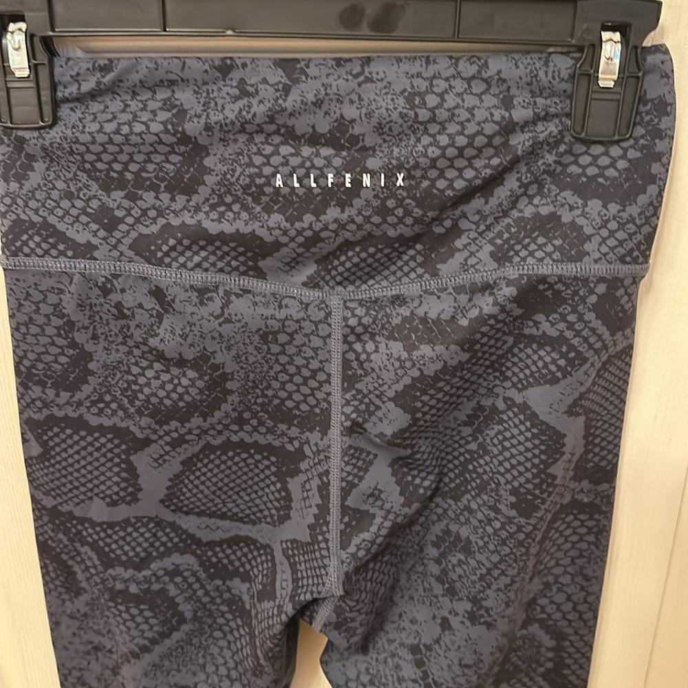 All Fenix Python Blue Snakeskin Print High Rise A… - image 6